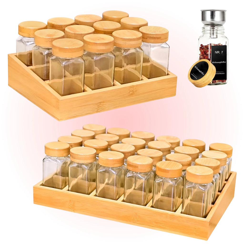 Spice Rack & Jar Set
