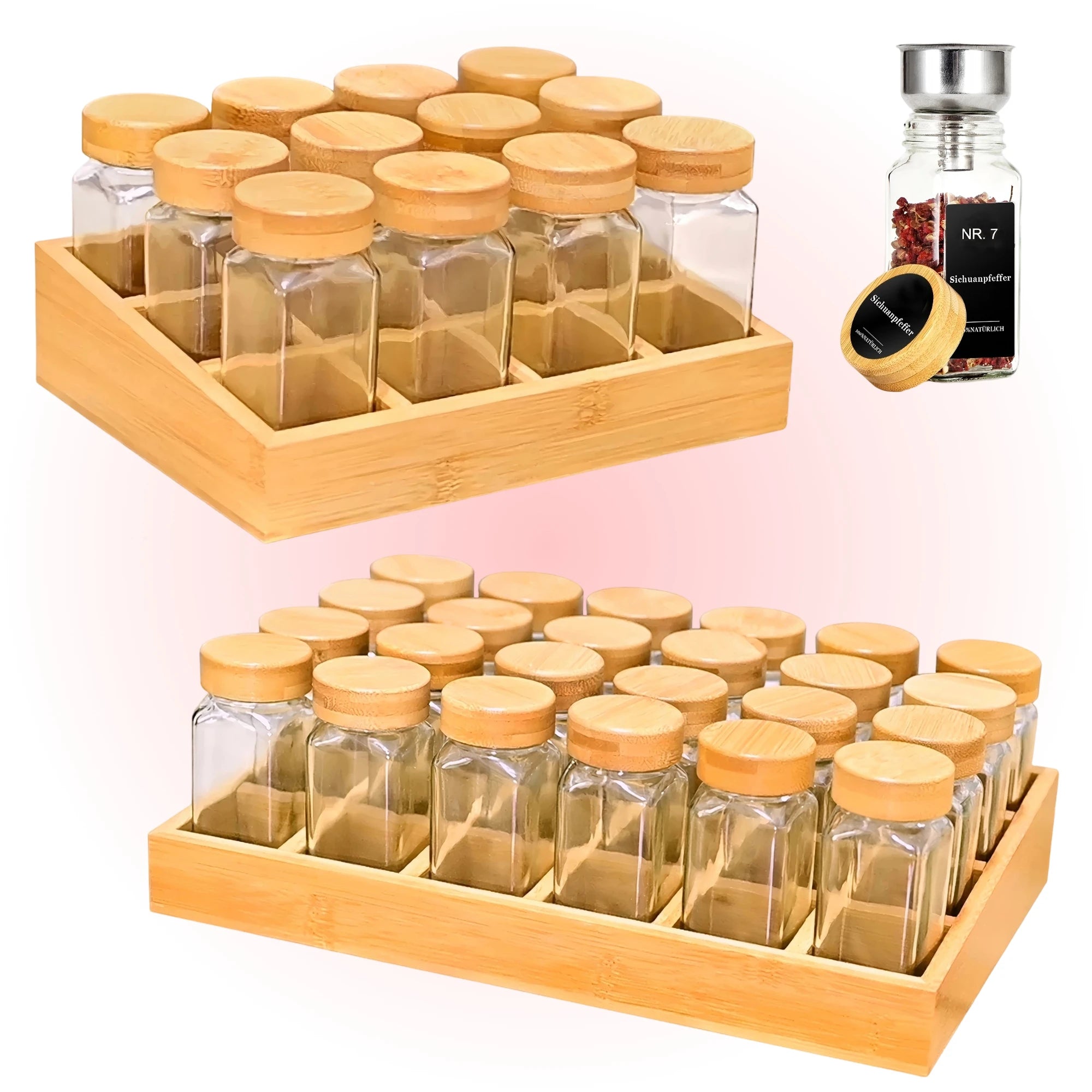 Spice Rack & Jar Set