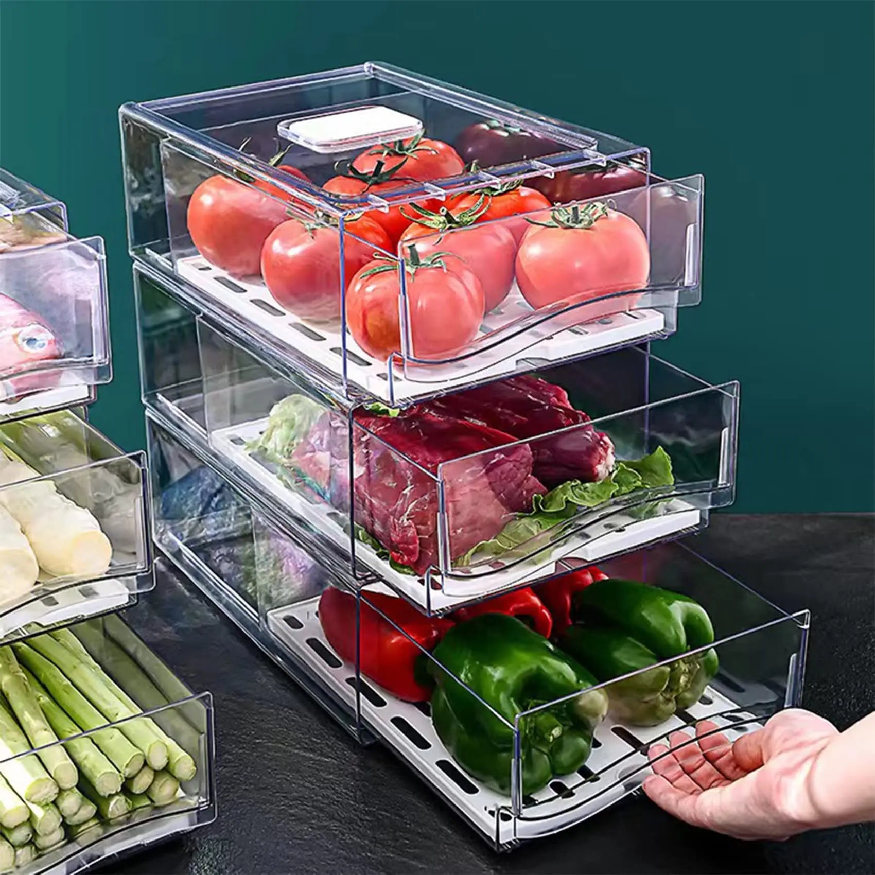 Fridge Organizer Bins
