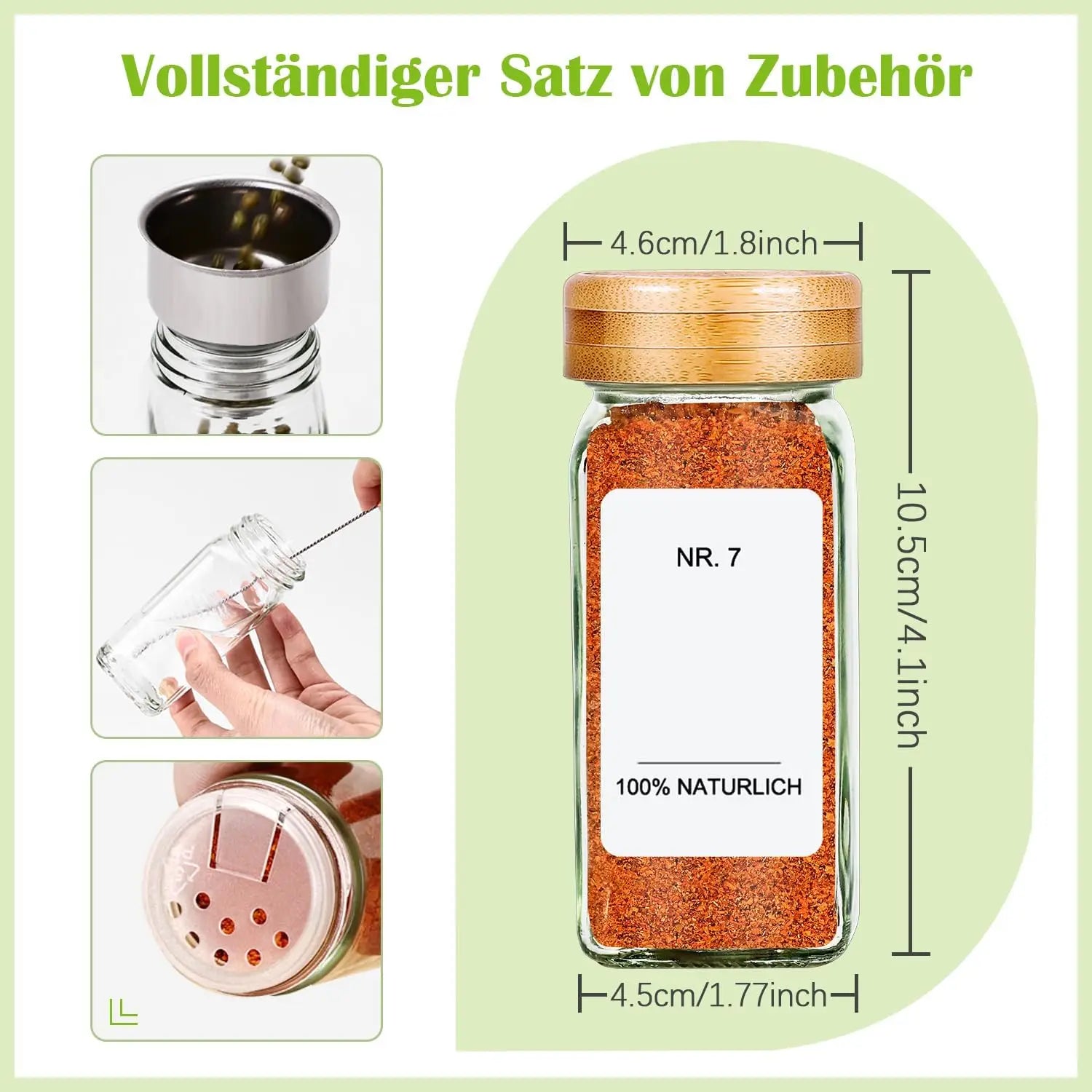 Spice Rack & Jar Set