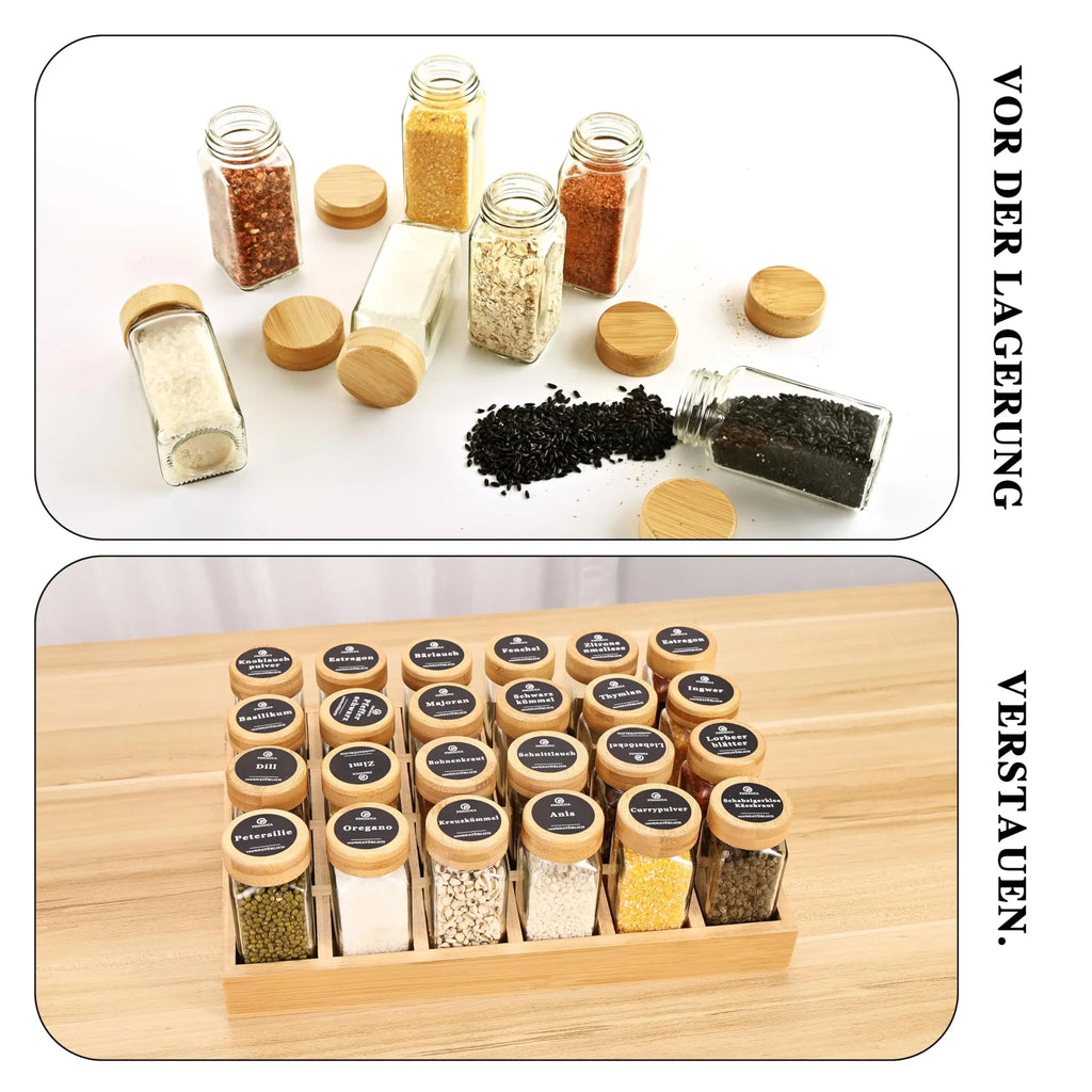 Spice Rack & Jar Set