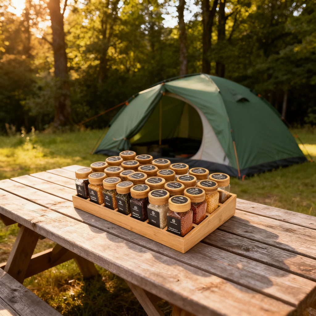 Spice Rack & Jar Set