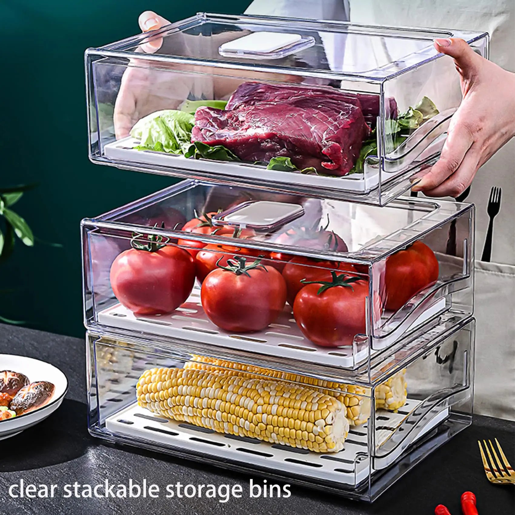 Fridge Organizer Bins
