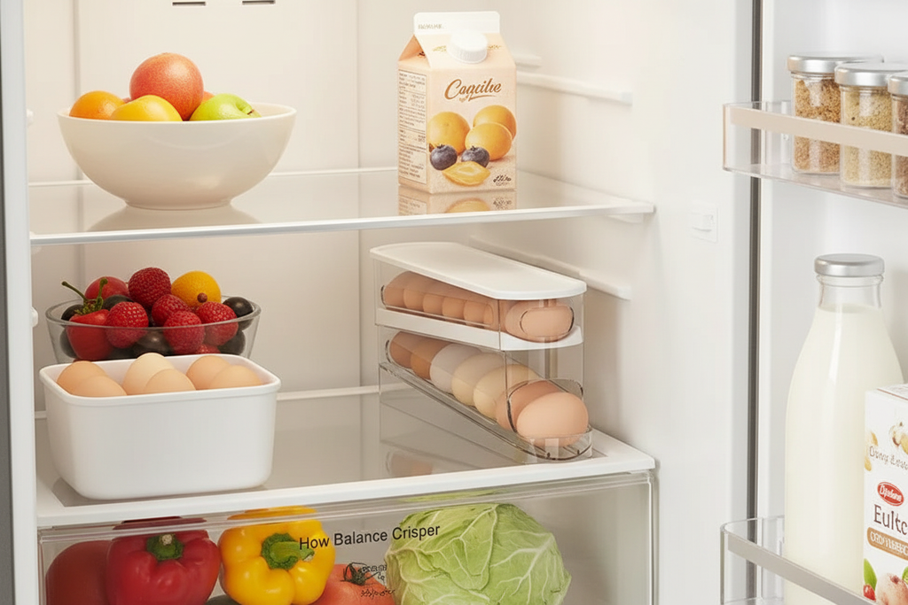 Rolling egg holder nel frigo